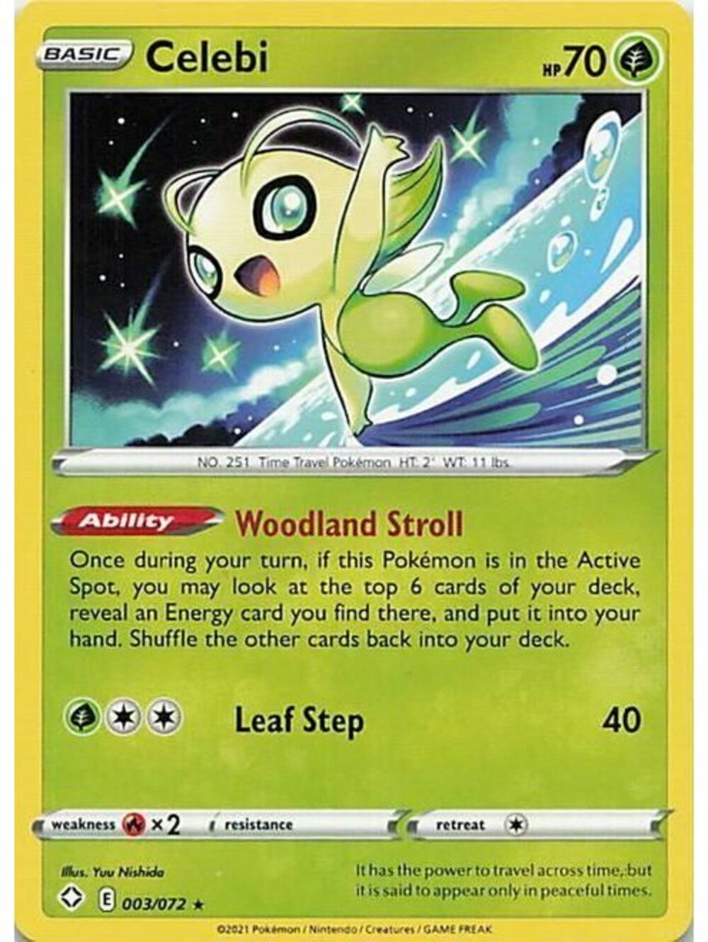 Pokemon TCG 2021 Celebi LP SHF